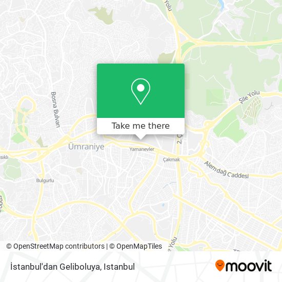 İstanbul'dan Geliboluya map