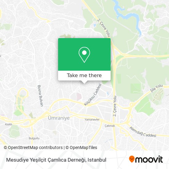 Mesudiye Yeşilçit Çamlıca Derneği map