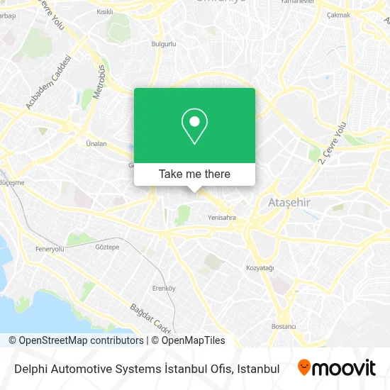 Delphi Automotive Systems İstanbul Ofis map