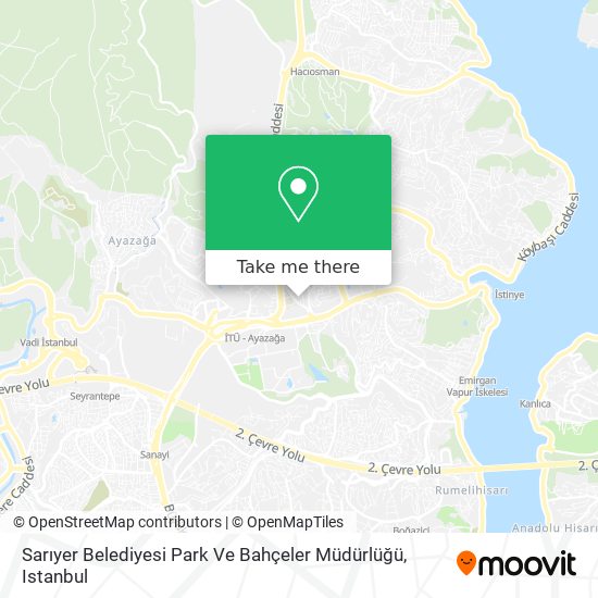 Sarıyer Belediyesi Park Ve Bahçeler Müdürlüğü map