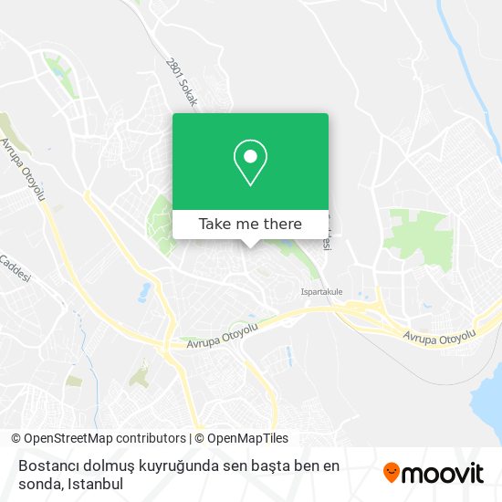 Bostancı dolmuş kuyruğunda sen başta ben en sonda map