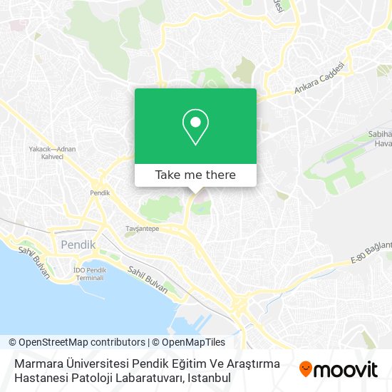 Marmara Üniversitesi Pendik Eğitim Ve Araştırma Hastanesi Patoloji Labaratuvarı map