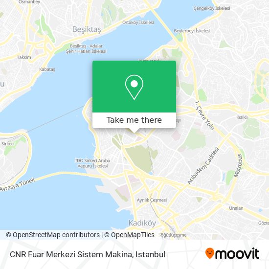 CNR Fuar Merkezi Sistem Makina map