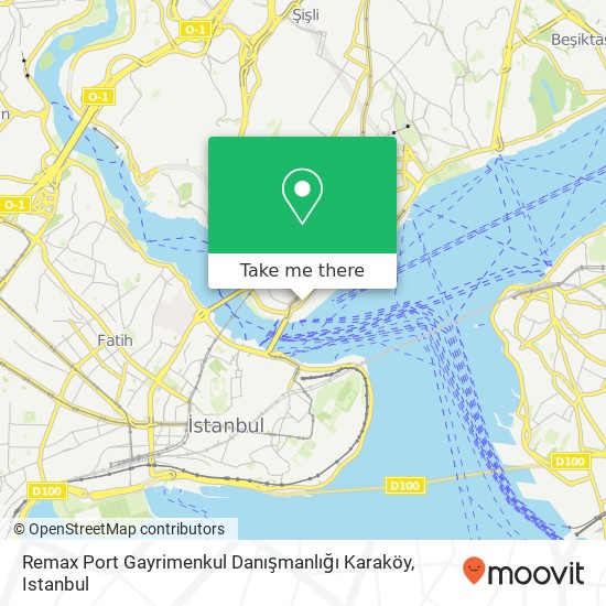 Remax Port Gayrimenkul Danışmanlığı Karaköy map