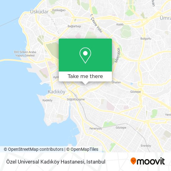 Özel Universal Kadıköy Hastanesi map