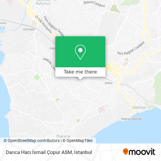 Darıca Hacı İsmail Çopur ASM map