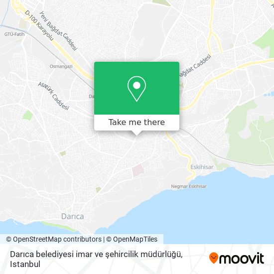 Darıca belediyesi imar ve şehircilik müdürlüğü map