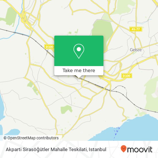 Akparti Sirasöğütler Mahalle Teskilati map