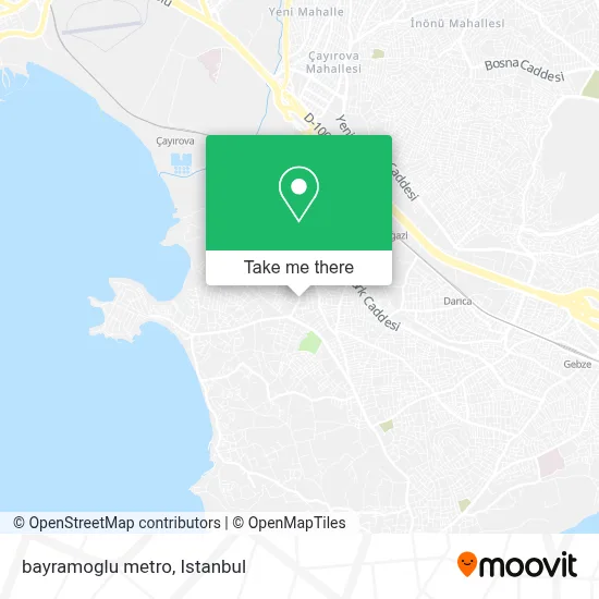 bayramoglu metro map