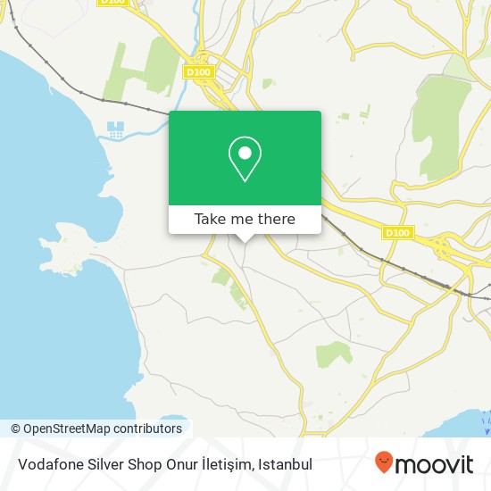 Vodafone Silver Shop Onur İletişim map