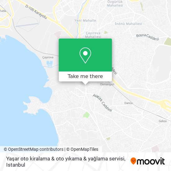 Yaşar oto kiralama & oto yıkama & yağlama servisi map