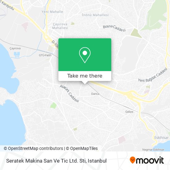 Seratek Makina San Ve Tic Ltd. Sti map