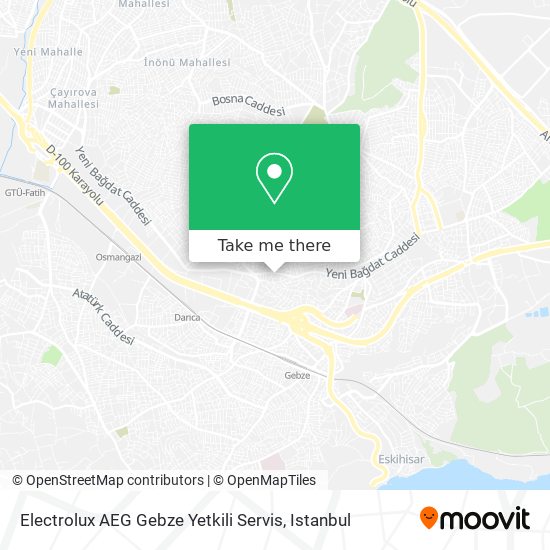 Electrolux AEG Gebze Yetkili Servis map