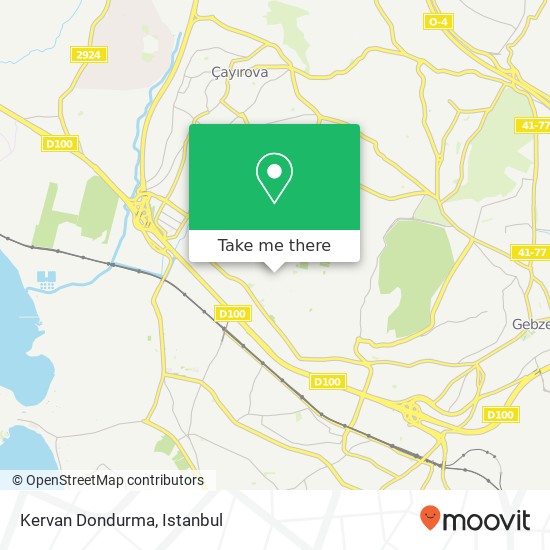 Kervan Dondurma map