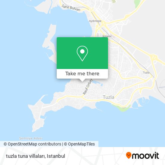 tuzla tuna villaları map