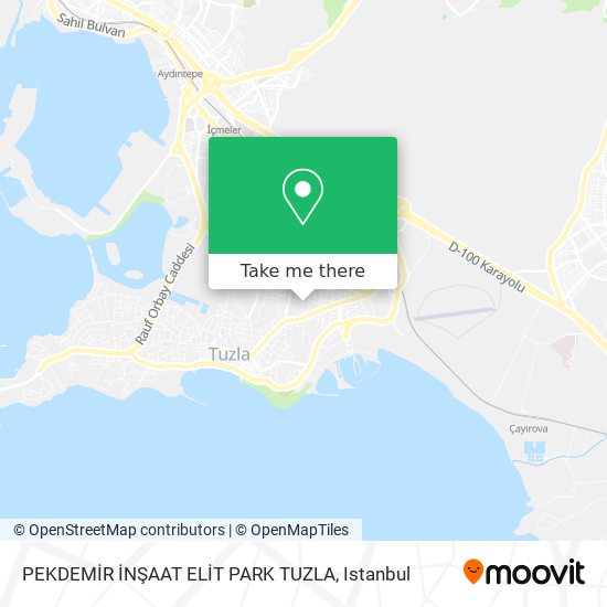 PEKDEMİR İNŞAAT ELİT PARK TUZLA map