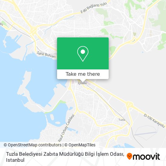 Tuzla Belediyesi Zabıta Müdürlüğü Bilgi İşlem Odası map