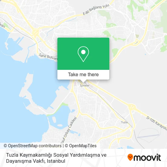 Tuzla Kaymakamlığı Sosyal Yardımlaşma ve Dayanışma Vakfı map