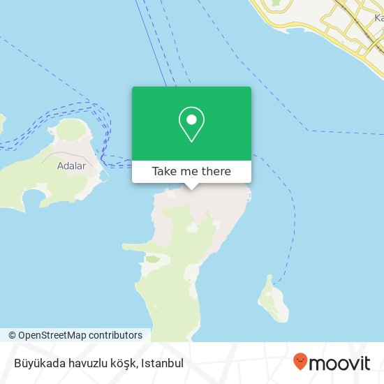 Büyükada havuzlu köşk map