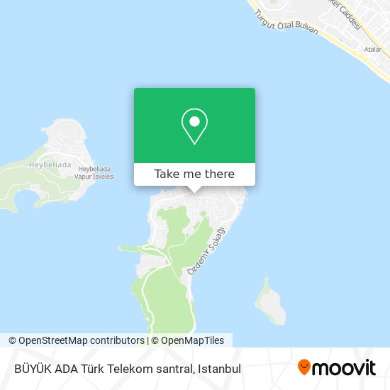 BÜYÜK ADA Türk Telekom santral map