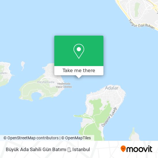 Büyük Ada Sahili Gün Batımı 🌅 map