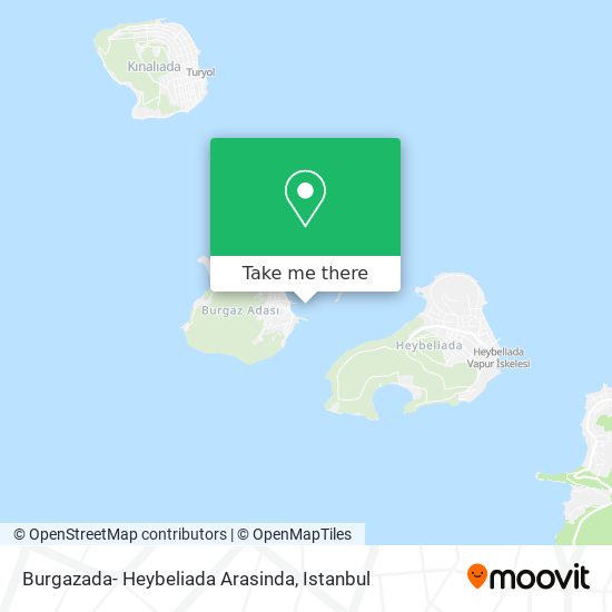 Burgazada- Heybeliada Arasinda map