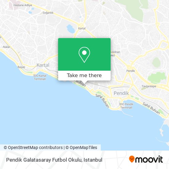 Pendik Galatasaray Futbol Okulu map