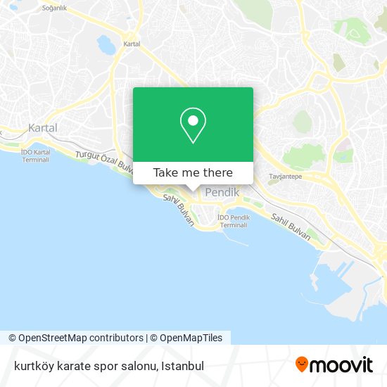 kurtköy karate  spor salonu map