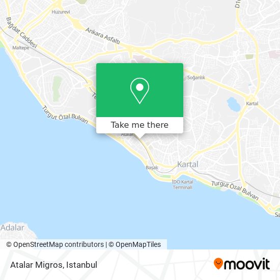 Atalar Migros map