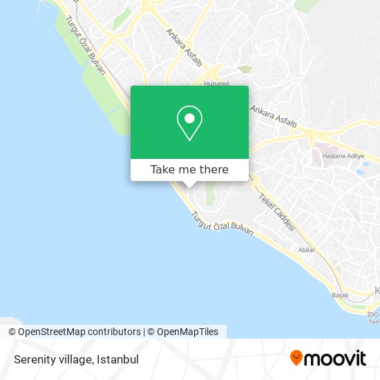 how to get to serenity village in kartal by bus cable car metro train or ferry