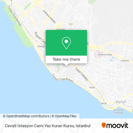 Cevizli Istasyon Cami Yaz Kuran Kursu map