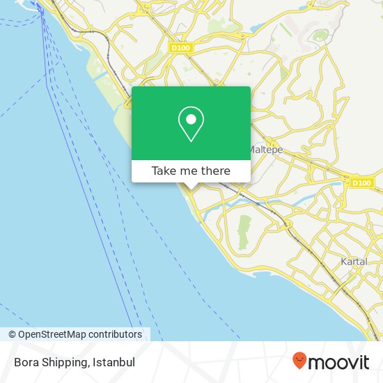 Bora Shipping map