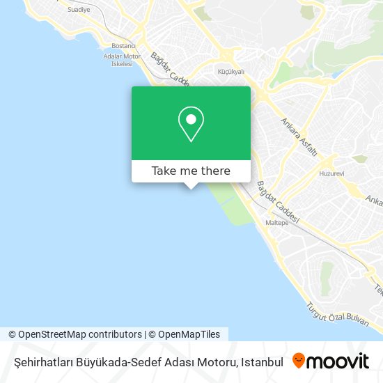 Şehirhatları Büyükada-Sedef Adası Motoru map