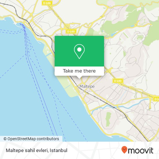 Maltepe sahil evleri map