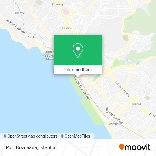 Port Bozcaada map