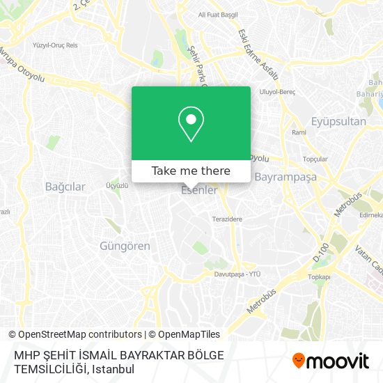 MHP ŞEHİT İSMAİL BAYRAKTAR BÖLGE TEMSİLCİLİĞİ map