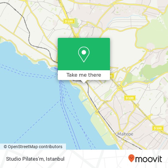 Studio Pilates'm map