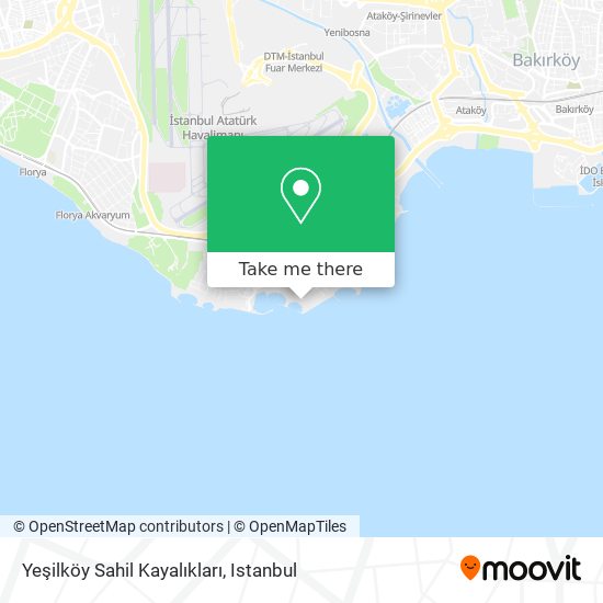 Yeşilköy Sahil Kayalıkları map
