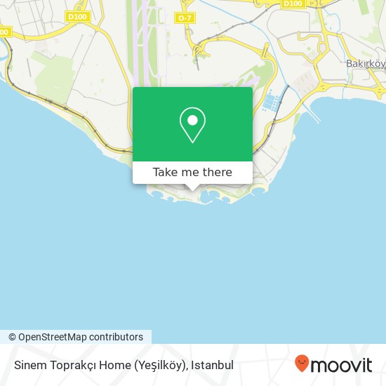 Sinem Toprakçı Home (Yeşilköy) map