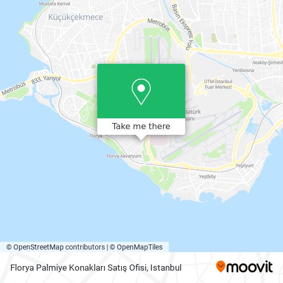 Florya Palmiye Konakları Satış Ofisi map