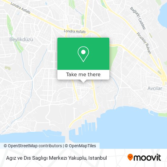 Agız ve Dıs Saglıgı Merkezı Yakuplu map