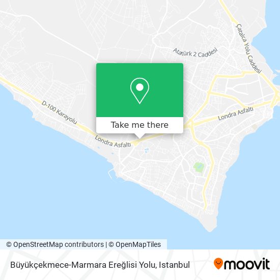 Büyükçekmece-Marmara Ereğlisi Yolu map