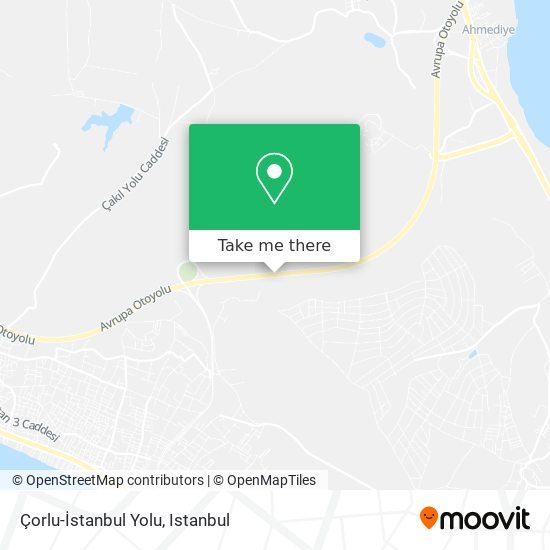Çorlu-İstanbul Yolu map