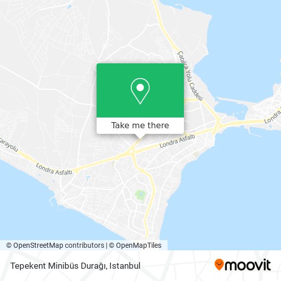 Tepekent Minibüs Durağı map