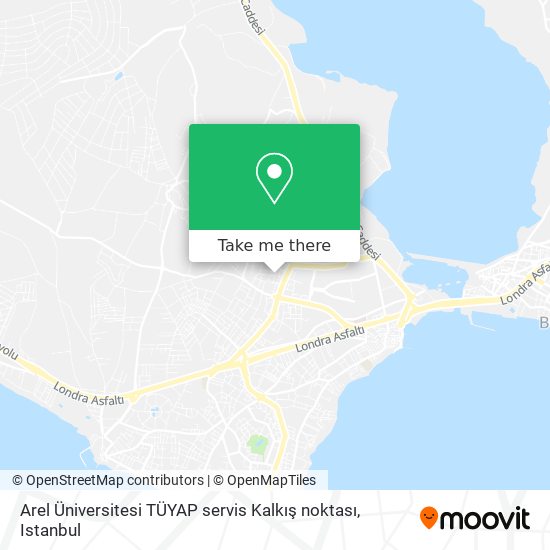 Arel Üniversitesi TÜYAP servis Kalkış noktası map