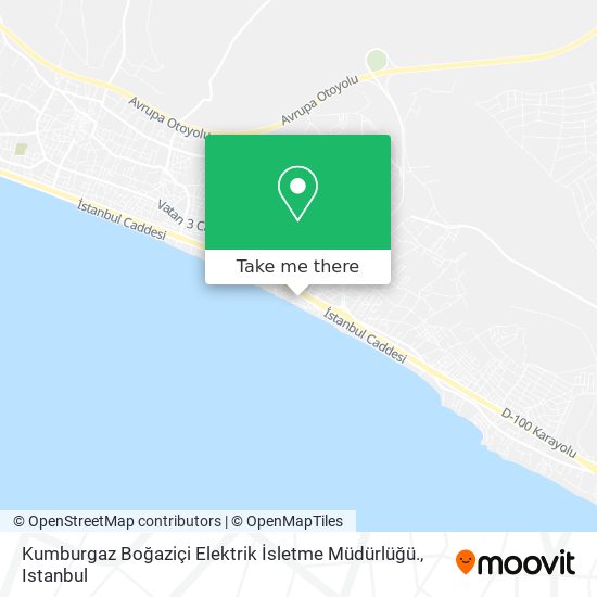 Kumburgaz Boğaziçi Elektrik İsletme Müdürlüğü. map