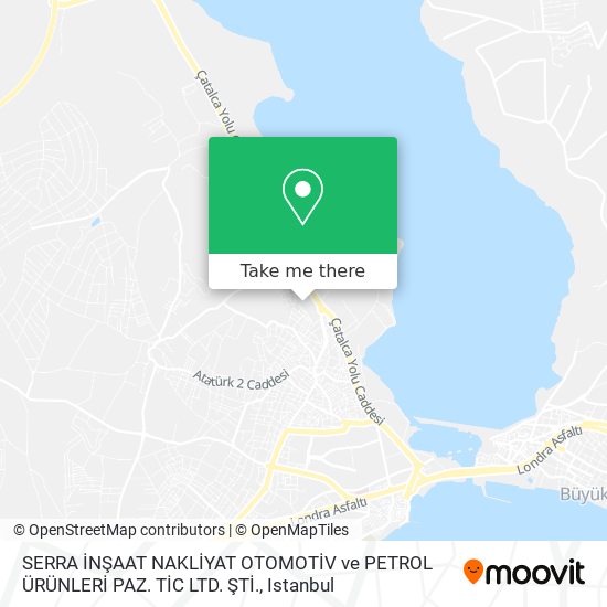 SERRA İNŞAAT NAKLİYAT OTOMOTİV ve PETROL ÜRÜNLERİ PAZ. TİC LTD. ŞTİ. map