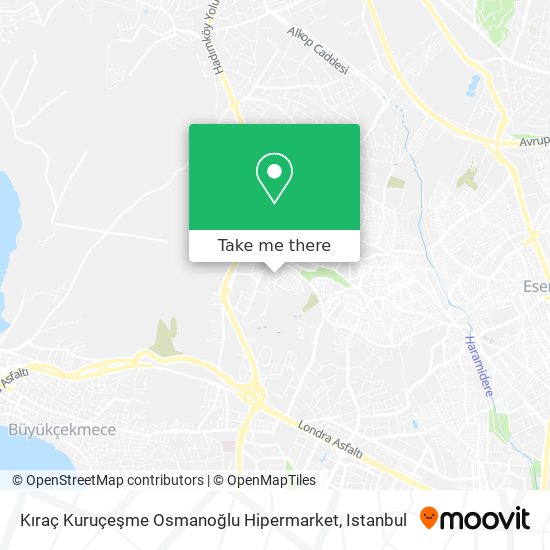 Kıraç Kuruçeşme Osmanoğlu Hipermarket map