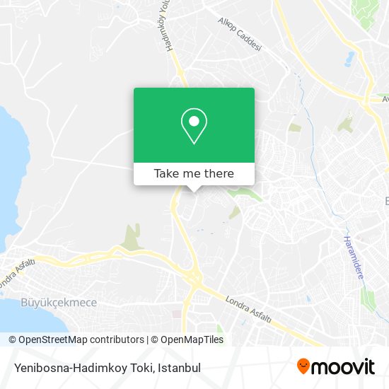 Yenibosna-Hadimkoy Toki map