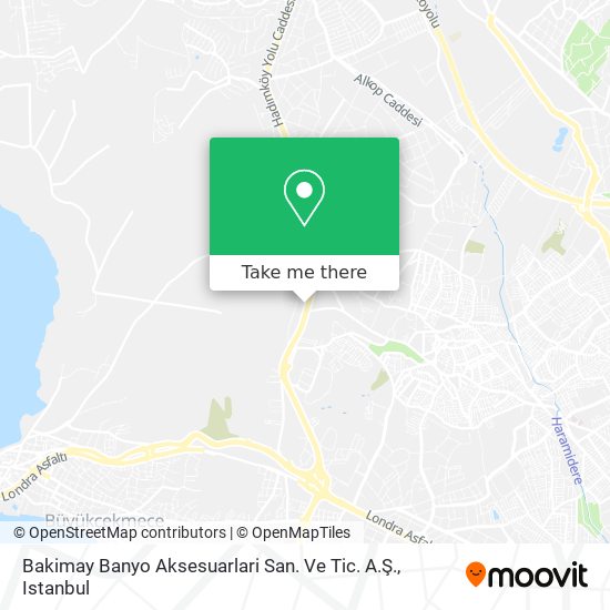 Bakimay Banyo Aksesuarlari San. Ve Tic. A.Ş. map